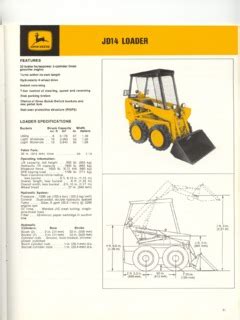 john deere 14 skid steer|john deere jd14 loader specs.